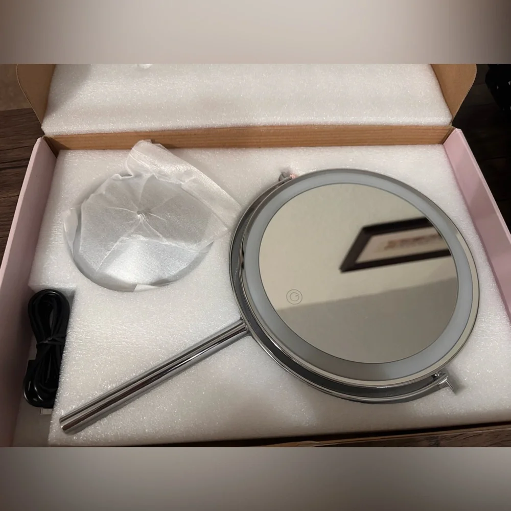Double sided LED mirror